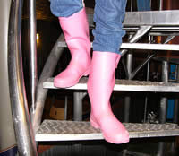 Pink boots