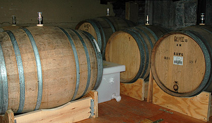 Cambridge Brewing barrels