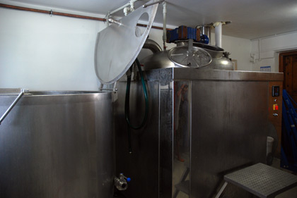 The brewhouse at Pracownia Piwa