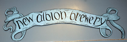 New Albion sign at Russian River Brewing