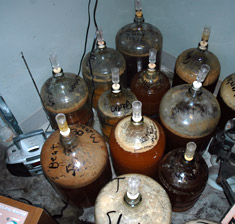 Russian River Brewing barrel room