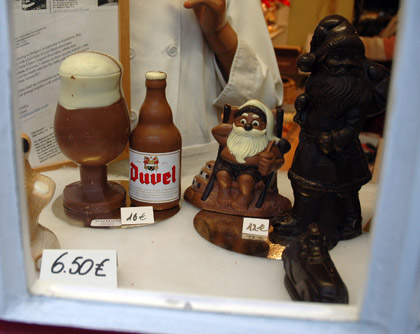 Duvel shaped chocolate