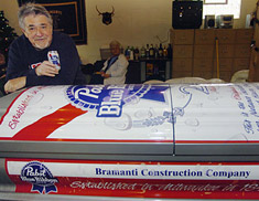 Pabst beer coffin