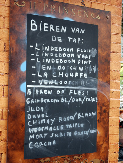 Amsterdam beer list